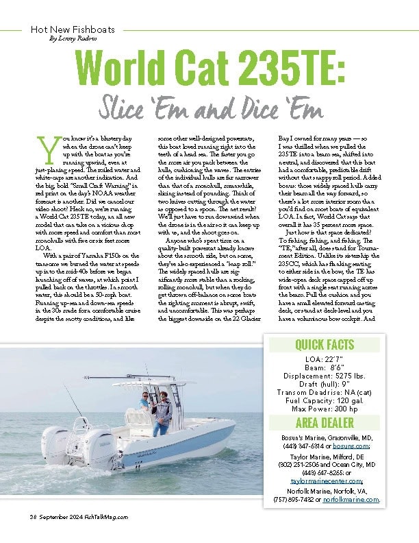World Cat 235TE Review by FishTalk Mag